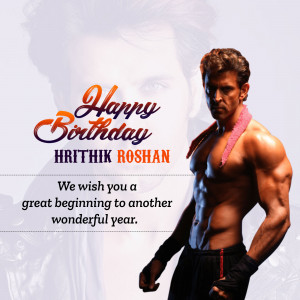 Hrithik Roshan Birthday Poster, Status and Hd Images Download 17 hrithik roshan birthday Poster